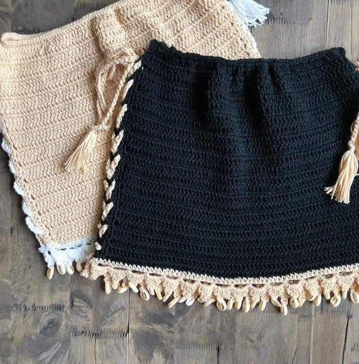 Handmade Bruna Crochet Mini Skirt