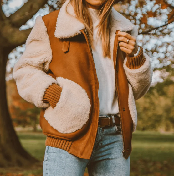 FAUX FUR TEDDY JACKET