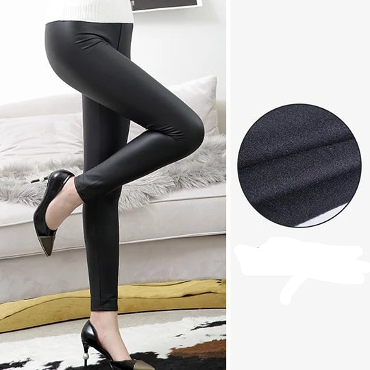 Zana - Midnight Glossy/Matte Leggings