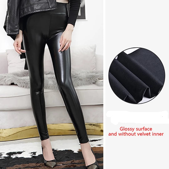 Zana - Midnight Glossy/Matte Leggings