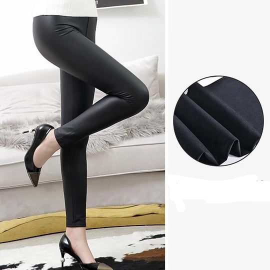 Zana - Midnight Glossy/Matte Leggings