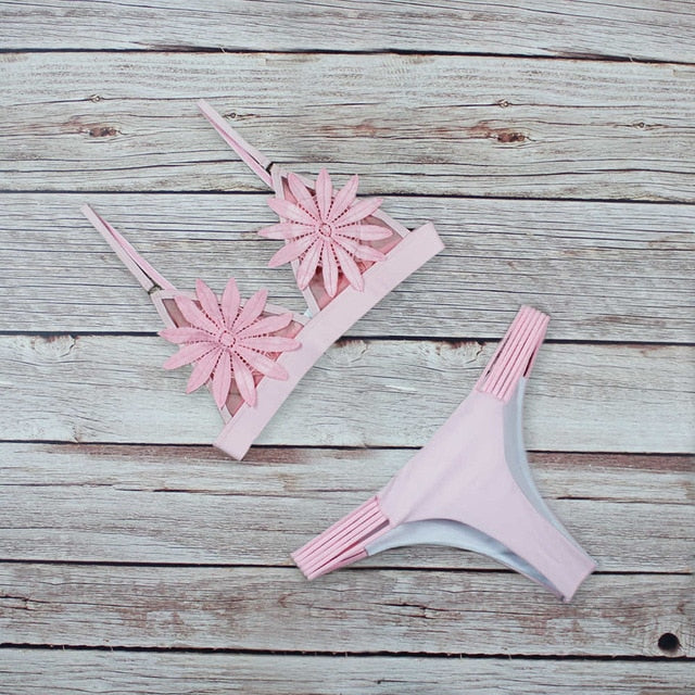 Tropics™ - Floral Lace Bikini Set